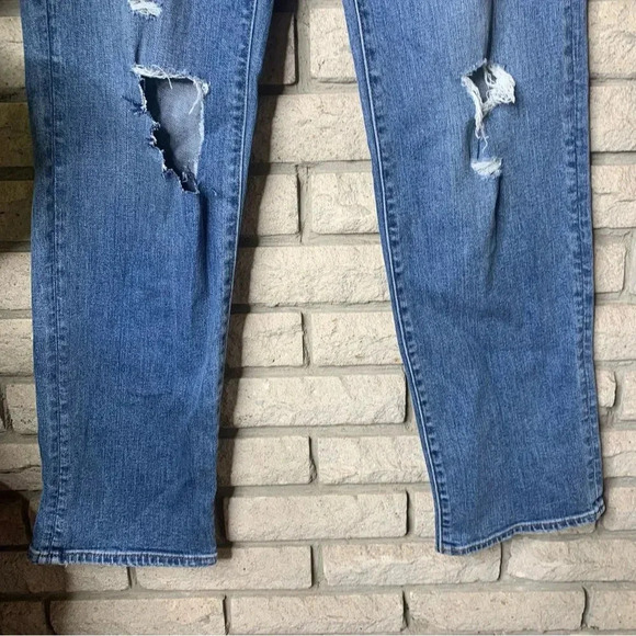 Express Modern Straight Leg Super High Waist Jeans - Picture 9 of 10